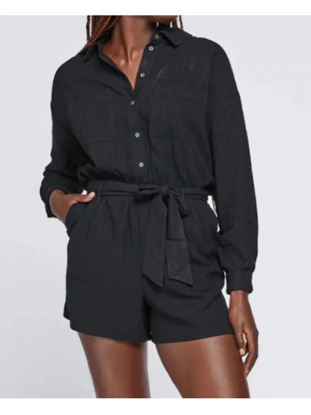 Gentle Fawn Solange Romper in soft Black size Small